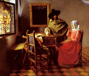 vermeer, wine tasting