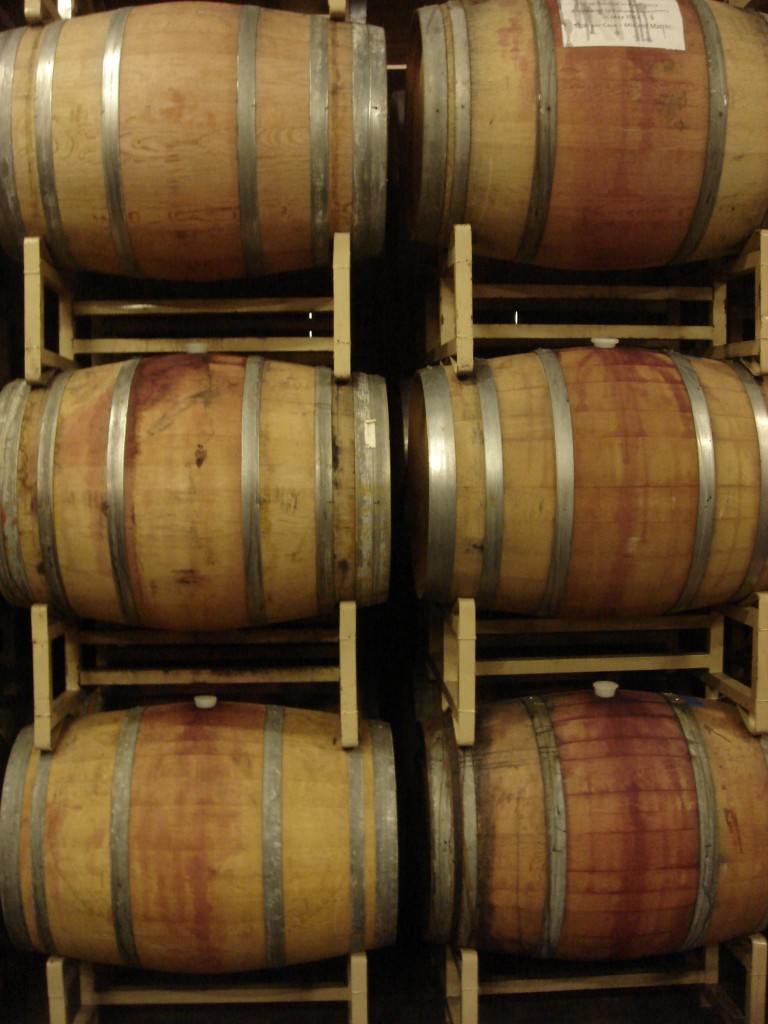 wine barrels